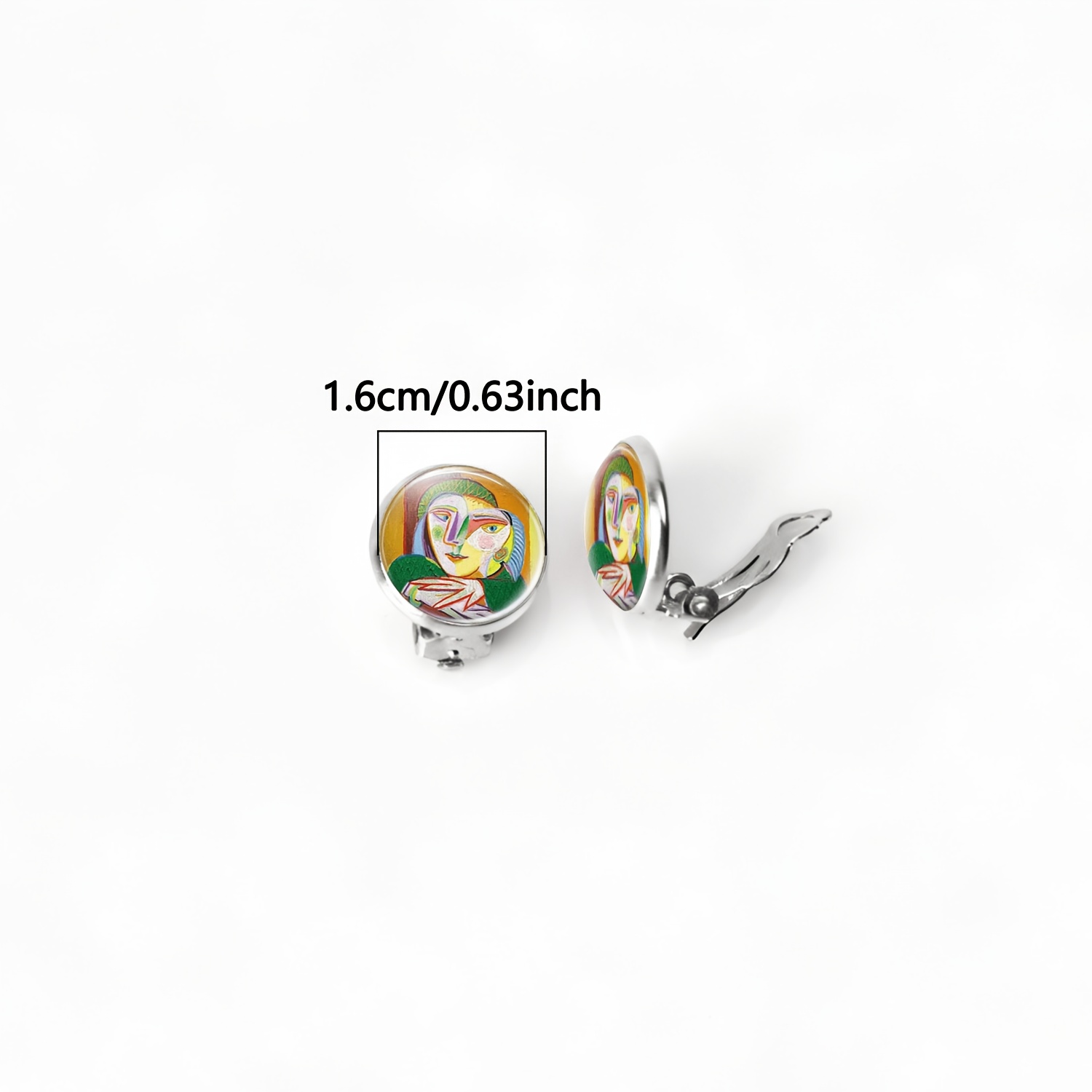 2pcs Abstract Design No-Piercing Ear Clips for Women